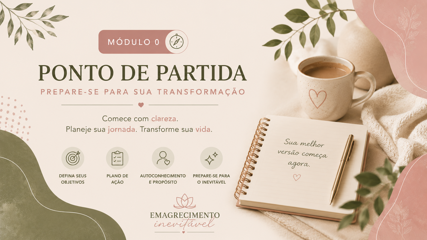 Capa do Módulo 0, Boas-vindas